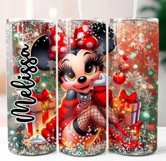 Discover Cute Christmas Tumbler with Lid and Straw