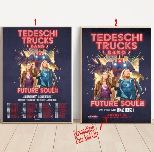 Discover Custom  Tedeschi Trucks Band Future Soul Tour 2026 Poster