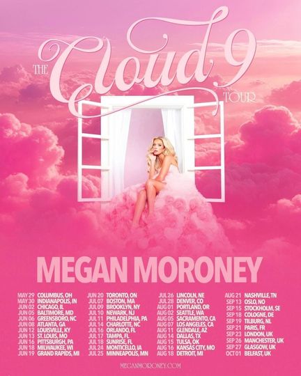 Discover Megan Moroney The Cloud 9 Tour 2026 Tour Poster