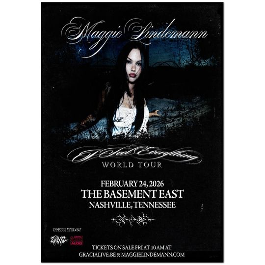 Discover Maggie Lindemann Headstrong World Tour Feb 24 2026 Nashville Poster