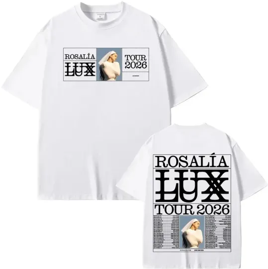 Discover ROSALIA LUX Tour 2026 Double Sided T-Shirt