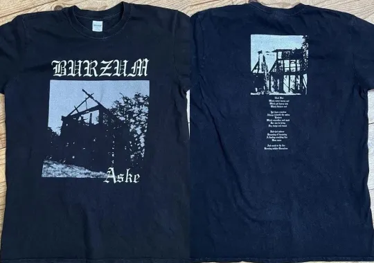 2007 Burzum Aske Norwegian Black Metal T-Shirt