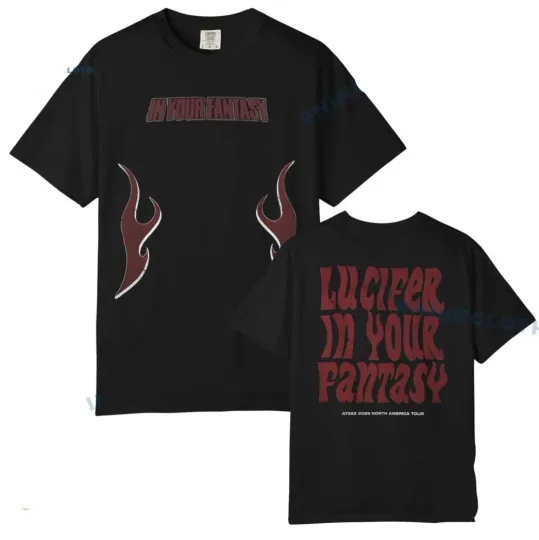 Lucifer In Your Fantasy Ateez 2025 North America Tour Flame Unisex T-shirt