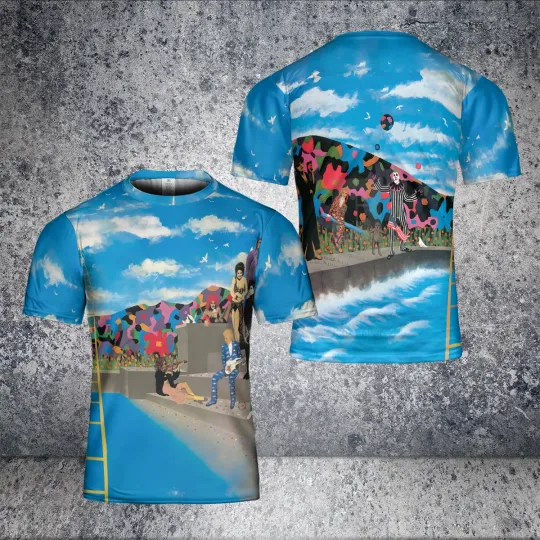 Discover Prince and The Revolution Around The World In A Day Album Cover 3D T-Shirt