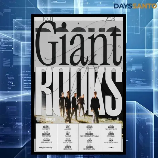 Discover Giant Rooks Fall Tour 2026 Poster Home Decor, Wall Art, No Frame, Fan Gift