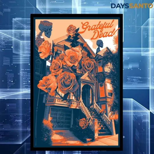 Grateful Dead 2026 Tour Poster Home Decor, Wall Art, No Frame, Fan Gift