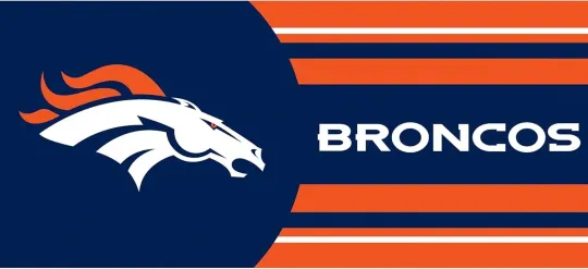 Team Sports America football DENVER BRONCOS Sassafras Switch Mat Inserts Welcome Rug