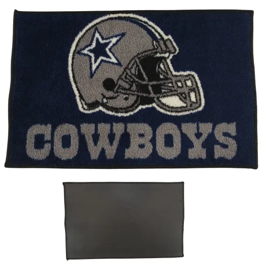 Discover Dallas Cowboys 18x28 Area Rug Doormat football Football Helmet Logo Fanmats Bath Mat