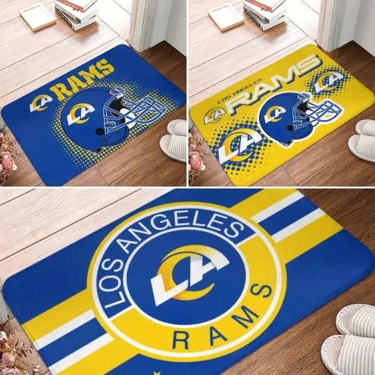 Discover Rams Los Angeles Carpet 16x24in Doormat Floor Mat Non-slip Mat Home Décor