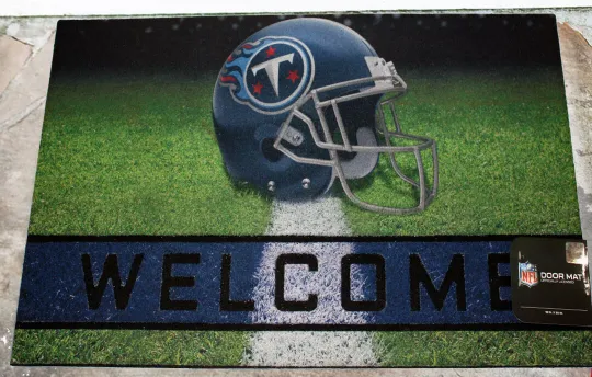 Discover Tennessee Titans Crumb Rubber 30x18 Welcome Door Mat