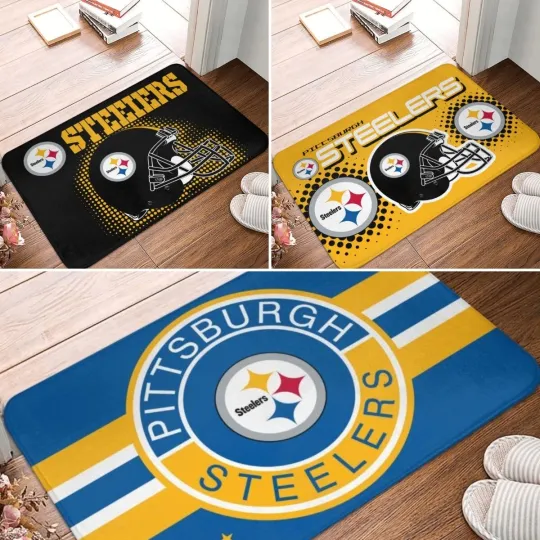 Discover Steeler Pittsburgh Carpet 16x24in Doormat Floor Mat Non-slip Mat Home Décor