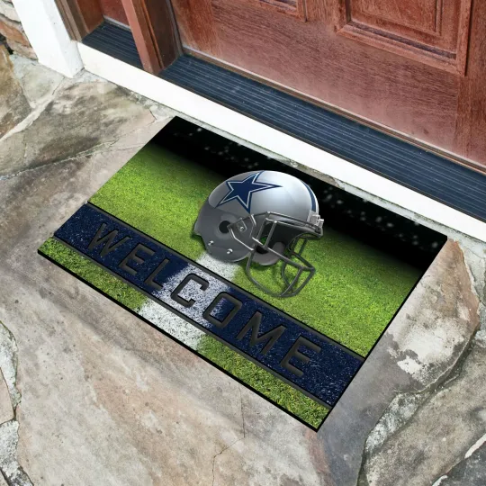 Discover Dallas Cowboys Crumb Rubber 30x18 Welcome Door Mat