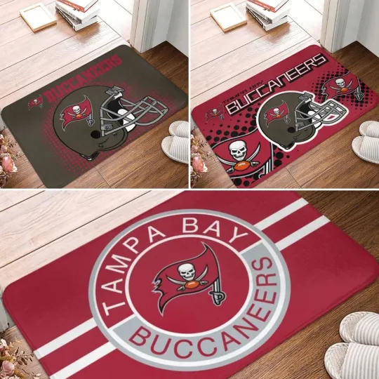 Buccaneers Tampa Bay Carpet 16x24in Doormat Floor Mat Non-slip Mat Home Décor
