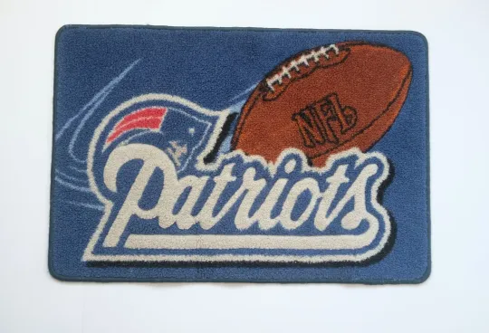 football NEW ENGLAND PATRIOTS ENTRY BATH DOOR MAT VTG 90s