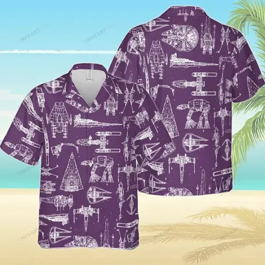 Discover Star Wars With Space Ships Design Hawaiian Shirt
