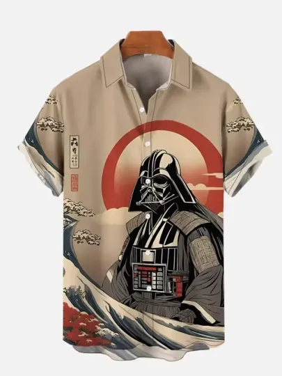 Discover Disney Star Wars Shogun Darth Vader Japanese Sunset Vibe Hawaiian Shirt