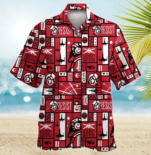 Star Wars Wing Resist Hawaiian Shirt