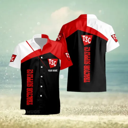 Discover Custom Name tractor supply co Style 4 Logo Trademark 3D Hawaiian Shirt For Men A