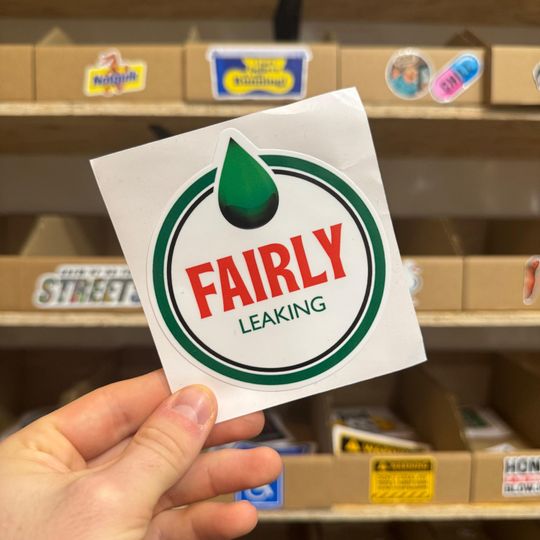 Discover Fairly Leaking Funny Vinyl Car Sticker