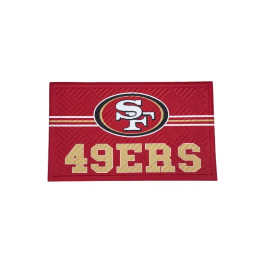 Discover football Entrance Doormat | 28 x 16 Inches | Embossed Cross Hatch | Non - Slip Bac...
