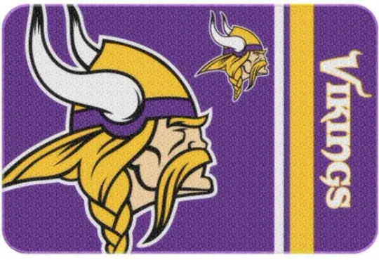 football Minnesota Vikings 20" x 30" Bath Rug, NEW