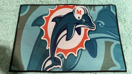 Discover Dolphins Miami Carpet 16x24in Doormat Floor Mat Home Décor US