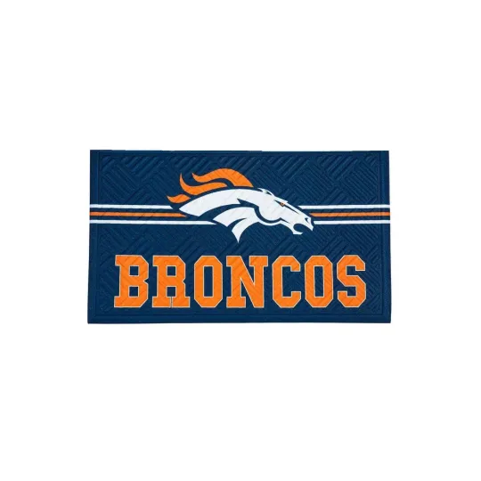 Discover Embossed Indoor/Outdoor Doormat 30"x18", Denver Broncos