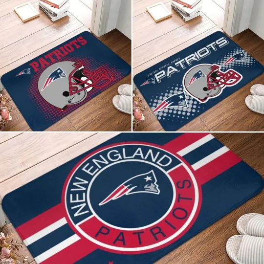 Discover Patriots New England Carpet 16x24in Doormat Floor Mat Non-slip Mat Home Décor