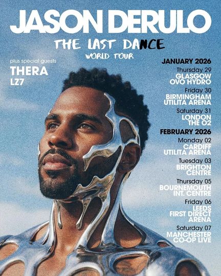 Discover Jason Derulo The Last Dance World Tour 2026 Poster
