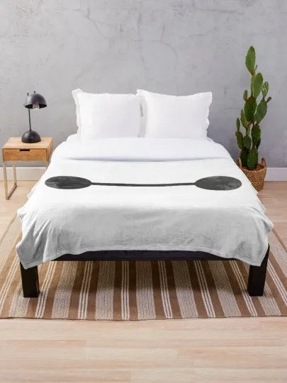 Disney Big Hero 6 Baymax Eyes Inspired Silhouette Cozy Fleece Blanket