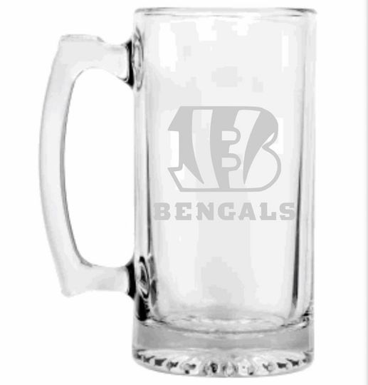 Cincinnati Bengals Engraved Beer Mug, Bengals gift, Beer Mug