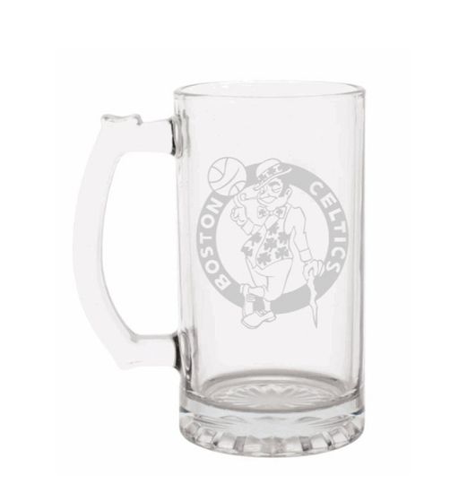 NBA Boston Celtics Engraved Beer Mug, Celtics gift, Beer Mug