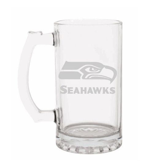 Seattle Seahawks Engraved Beer Mug, Seahawks gift, Beer Mug