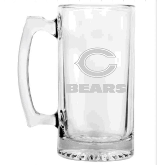 Chicago Bears Engraved Beer Mug, Chicago Bears gift, Chicago Bears Beer Mug