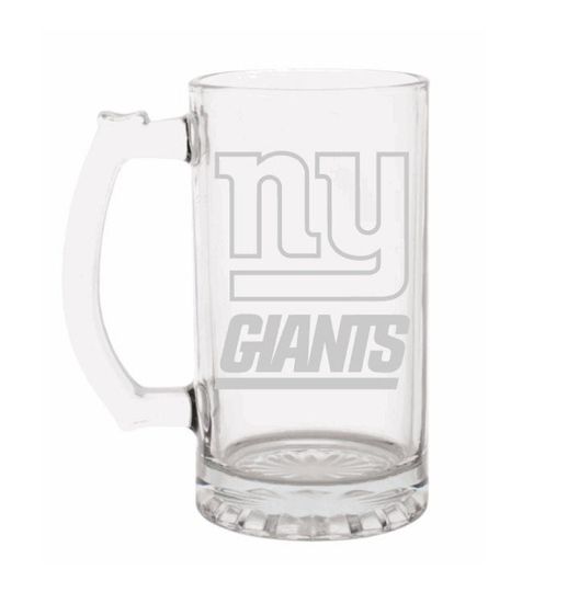 football New York Giants Engraved Beer Mug, Giants gift, Beer Mug