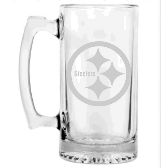Pittsburgh Steeler Engraved Beer Mug