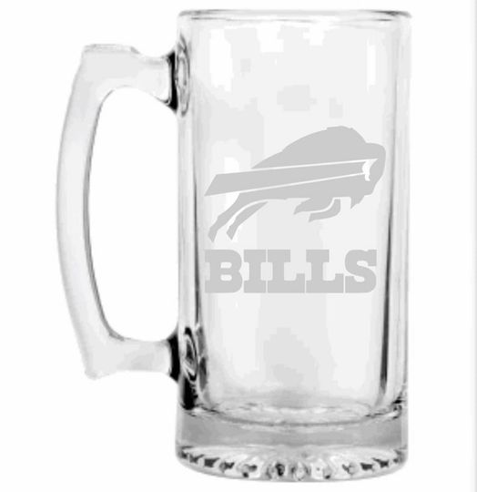 Buffalo Bills Engraved Beer Mug, Buffalo Bills gift, Beer Mug