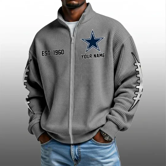 Cowboys EST 1960 Quarter Zip Waffle Sweatshirt