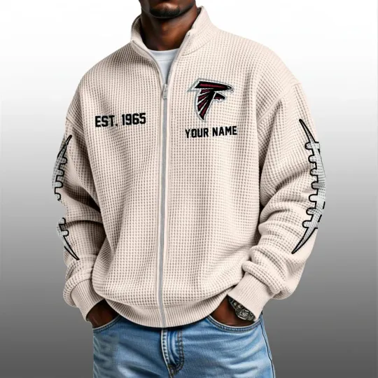Falcons EST 1965 Quarter Zip Waffle Sweatshirt