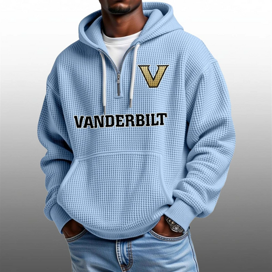 2026 Vanderbilt Commodores Waffle Zip Hoodie