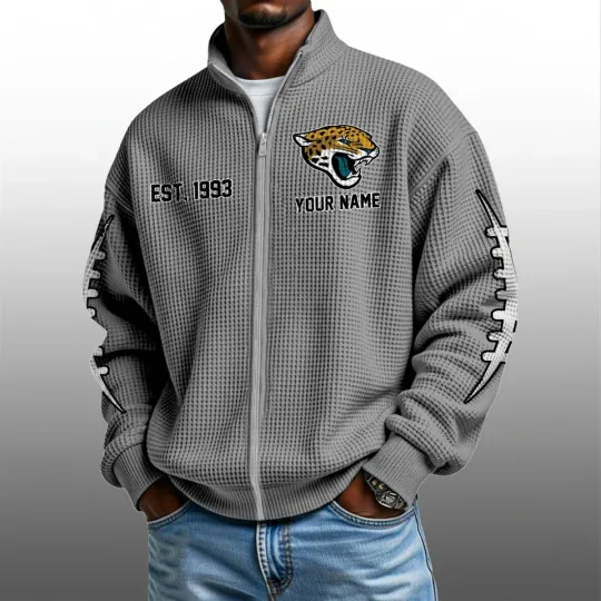 Jaguars EST 1993 Quarter Zip Waffle Sweatshirt