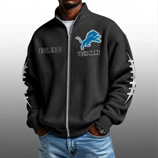 Lions EST 1930 Quarter Zip Waffle Sweatshirt