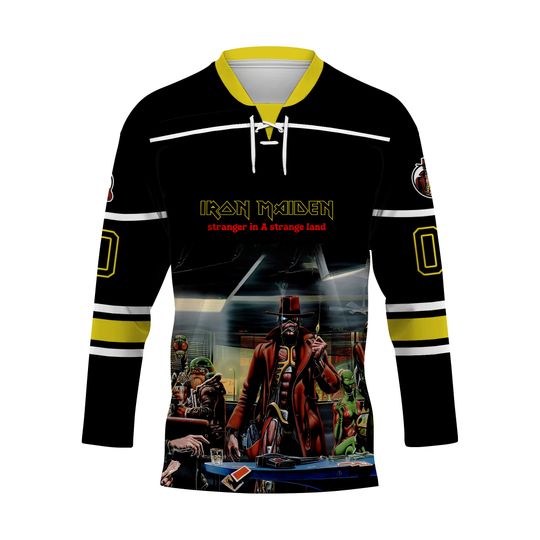 Iron Maiden Stranger in a Strange Land SUB Hockey Jersey