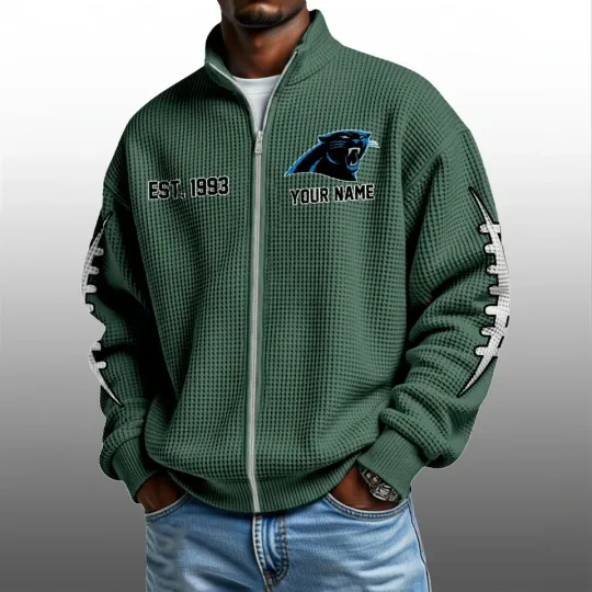 Panthers EST 1993 Quarter Zip Waffle Sweatshirt