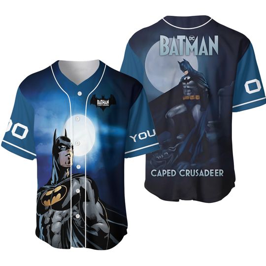 The Cape Crusader 2024 Batman DC Comic Personalized Baseball Jersey