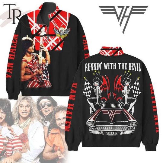 van Runnin’ With The Devil Half Zip Sweatshirt