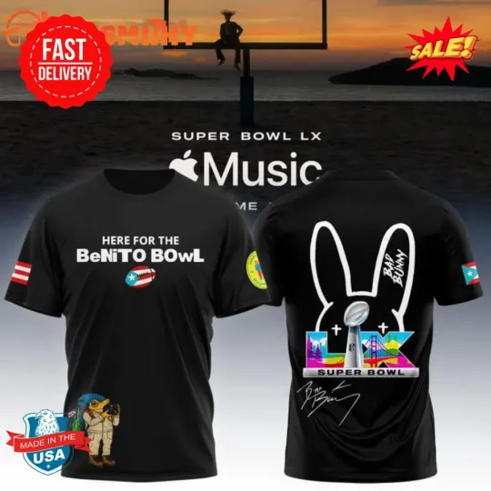 Bad Bunny Super Bowl 2025 3D Shirt