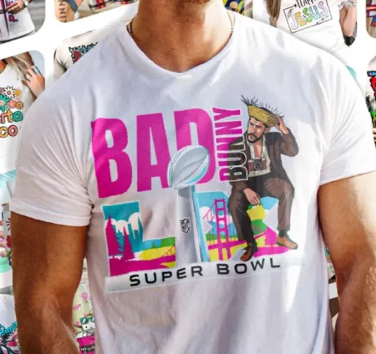 Discover Team Benito Shirt, Bad Bunny Football Shirt, Bad Bunny Bowl 2026 Halftime Show