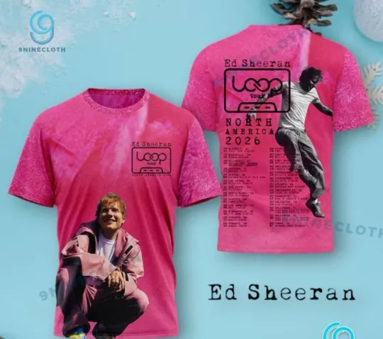 Discover Ed Shee North American 2026 Tour 3D T-Shirt