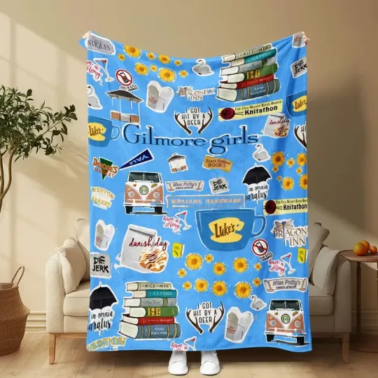 Discover Gilmore Cozy Fleece Blanket  for Home & Travel